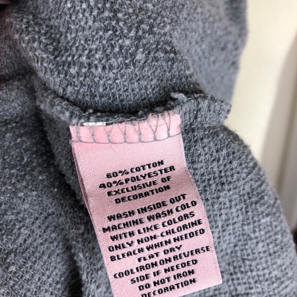 JUICY COUTURE Logo Crop Hoodie Gray Size XL - Picture 7 of 7